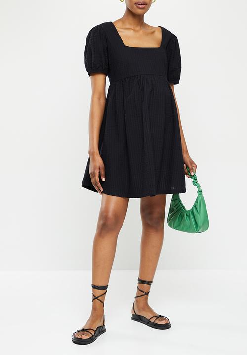 Cotton On - Maternity friendly babydoll mini dress - black