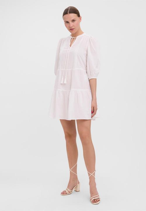 Vero Moda - Pretty 3/4 tunic - snow white