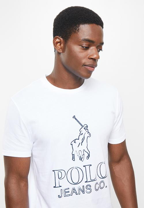 POLO - Men pjc mpho short sleeve logo tee - white