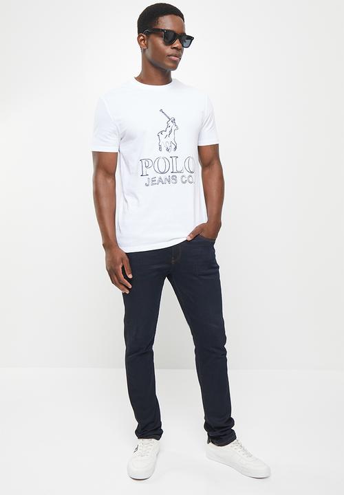 POLO - Men pjc mpho short sleeve logo tee - white