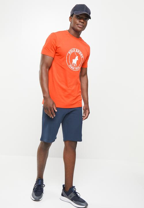 POLO - Men sport scott pique sweat shorts - navy