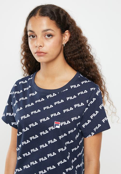 FILA - Michaela T-shirt dress - peacoat aop