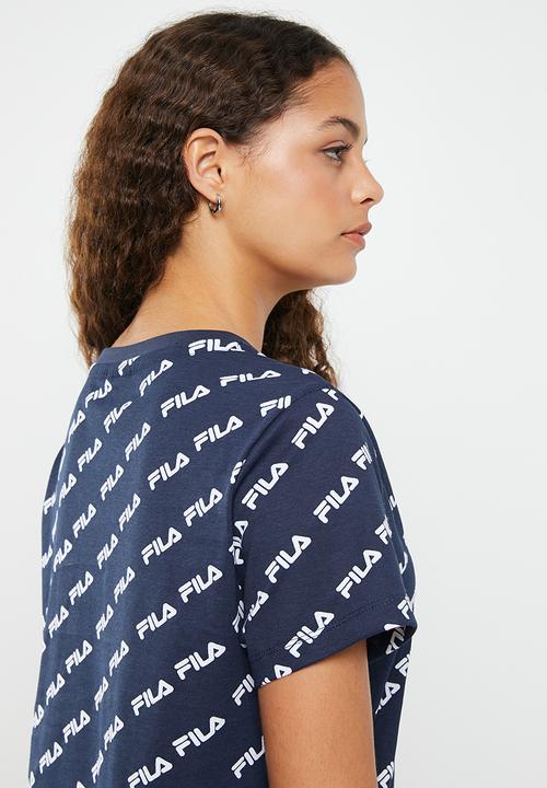 FILA - Michaela T-shirt dress - peacoat aop