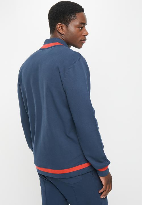 POLO - Men sport scott zip thru sweat - navy