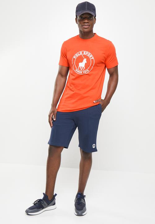 POLO - Men sport thami short sleeve logo tee - red