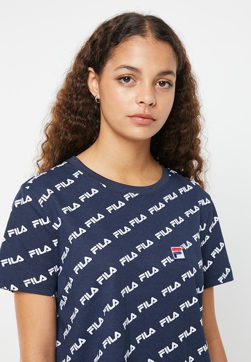 FILA - Michaela crop - peacoat aop