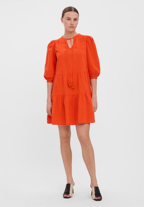 Vero Moda - Pretty 3/4 tunic - cherry tomato