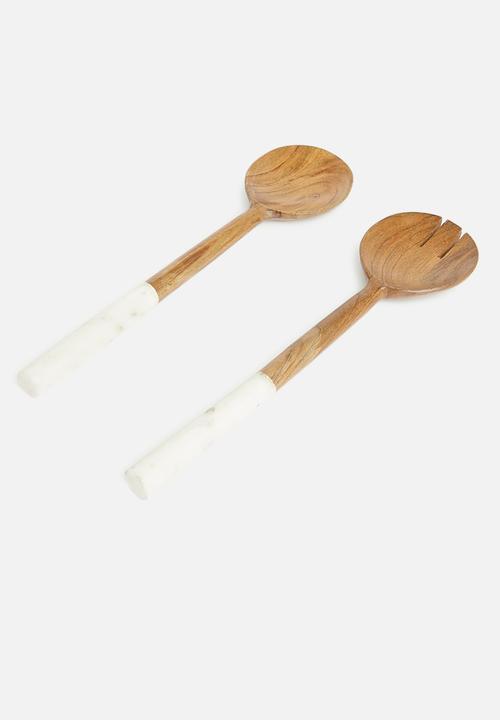 Sixth Floor - Lot wooden server set - natural
