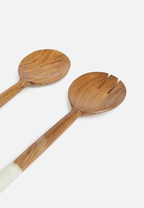 Sixth Floor - Lot wooden server set - natural