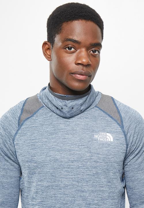 The North Face - M ao crew - shady blue white heather & asphalt grey white heather