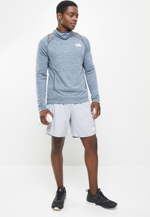 The North Face - M ao crew - shady blue white heather & asphalt grey white heather