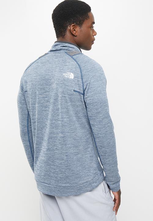 The North Face - M ao crew - shady blue white heather & asphalt grey white heather