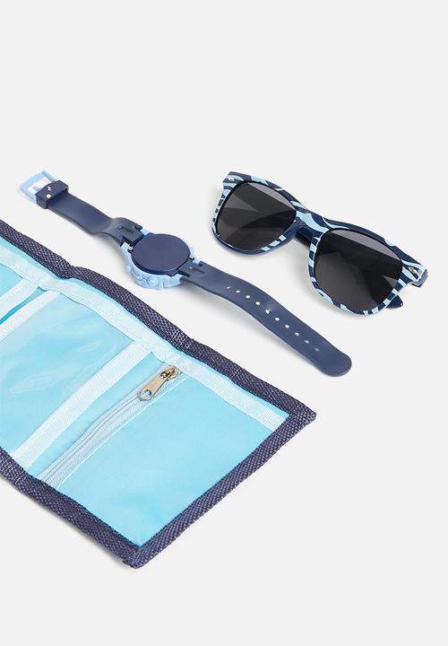 Character Group - Tiger sunnies, watch & wallet set - blue