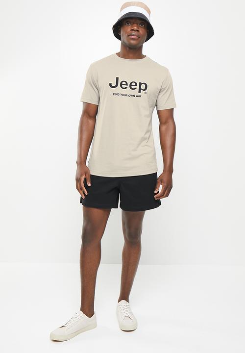 JEEP - Logo applique tee - khaki