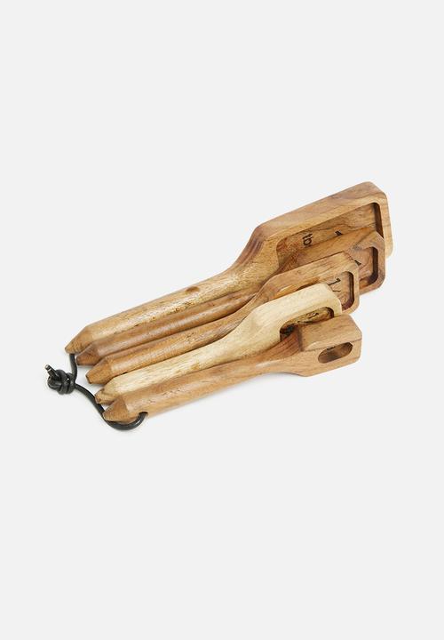 Sixth Floor - Malgova baking measuring spoon set - acacia wood