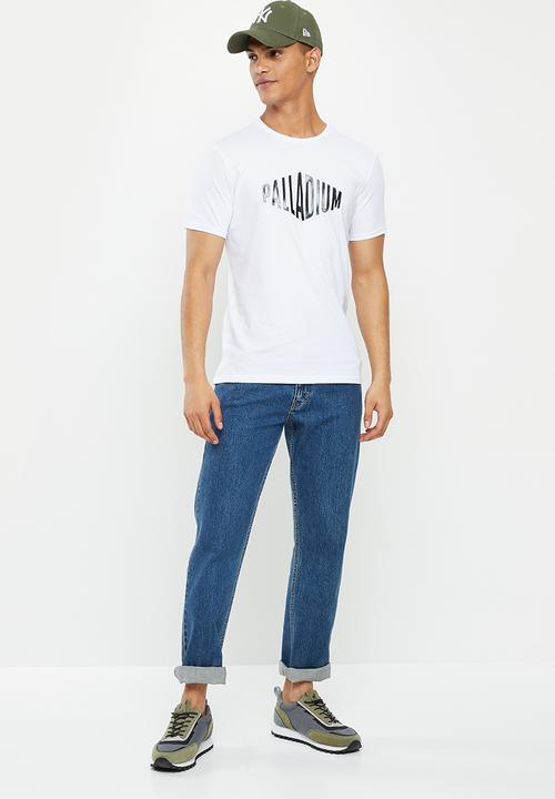 Palladium - Raised embossed T-shirt - white