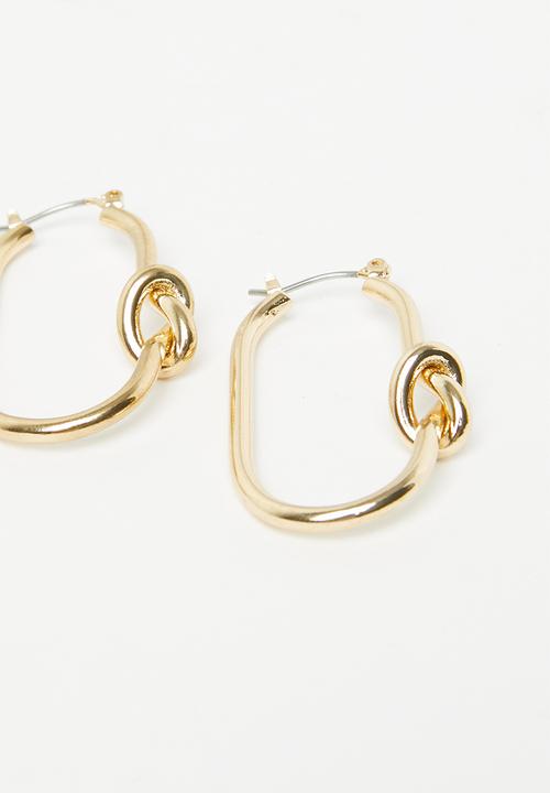 Superbalist - Infinity knot hoop earrings - gold