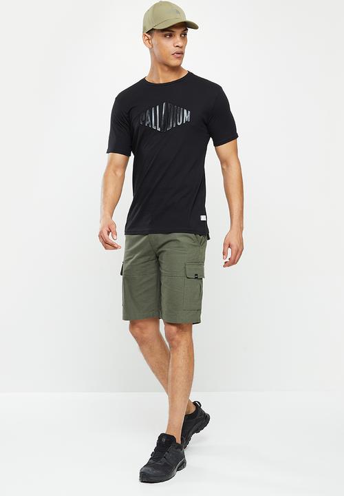 Palladium - Raised embossed T-shirt - black