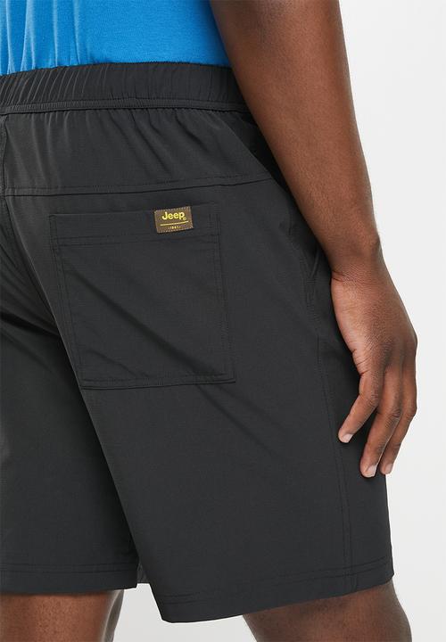 JEEP - Quick dry packable shorts - black