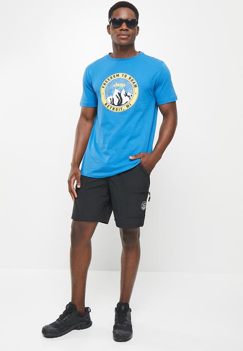 JEEP - Quick dry packable shorts - black