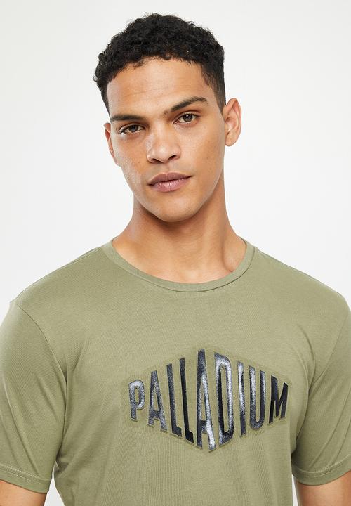 Palladium - Raised embossed T-shirt - olive