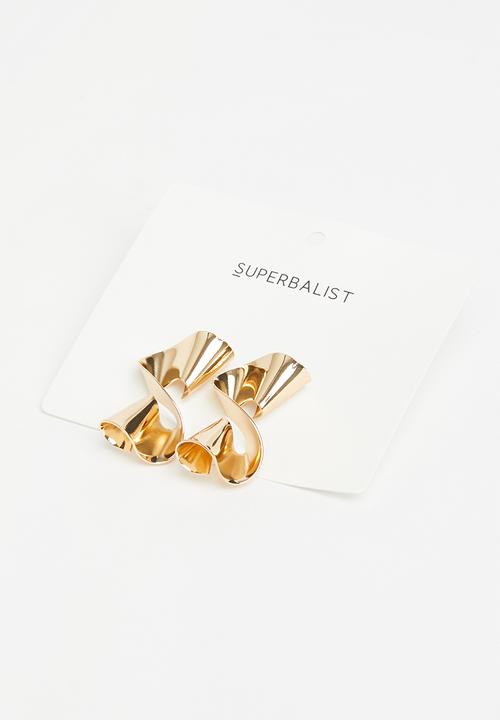 Superbalist - Martine abstract stud earrings - gold