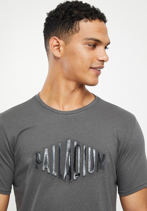 Palladium - Raised embossed T-shirt - charcoal