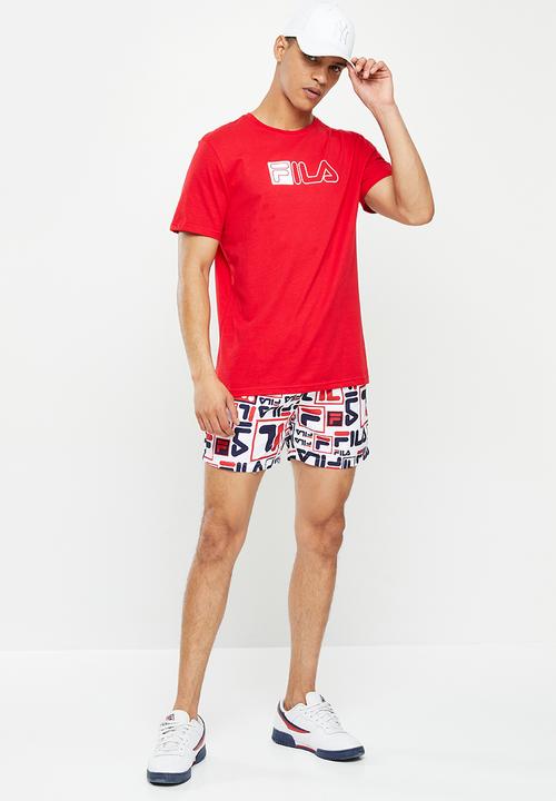 FILA - Mono grant T-shirt - chinese red