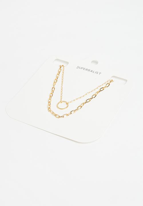 Superbalist - Tammy charm layered necklace - gold