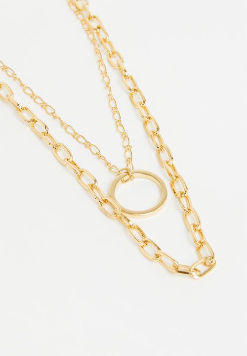 Superbalist - Tammy charm layered necklace - gold