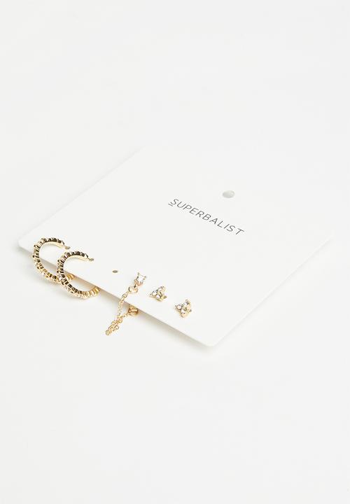 Superbalist - Rachel earring pack - gold