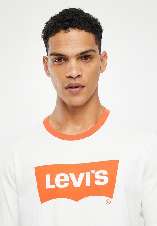 Levi’s® - Short sleeve relaxed fit tee orange tab bw vw - sugar