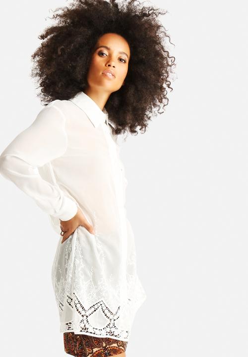 Glamorous - Long Lace Shirt