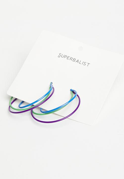 Superbalist - Tina hoop earring pack-multi