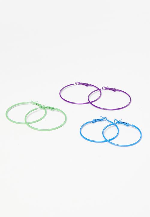 Superbalist - Tina hoop earring pack-multi