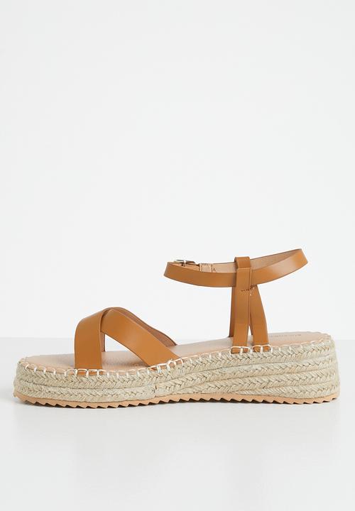 Superbalist - Caitlin ankle strap espadrille - tan