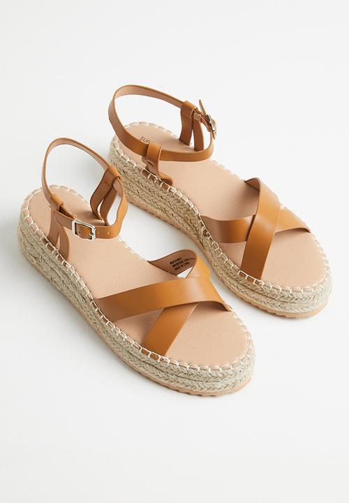 Superbalist - Caitlin ankle strap espadrille - tan