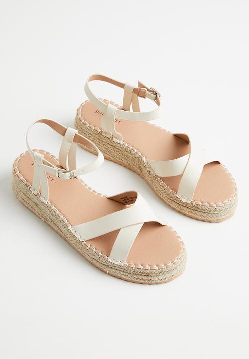 Superbalist - Caitlin ankle strap espadrille - milk