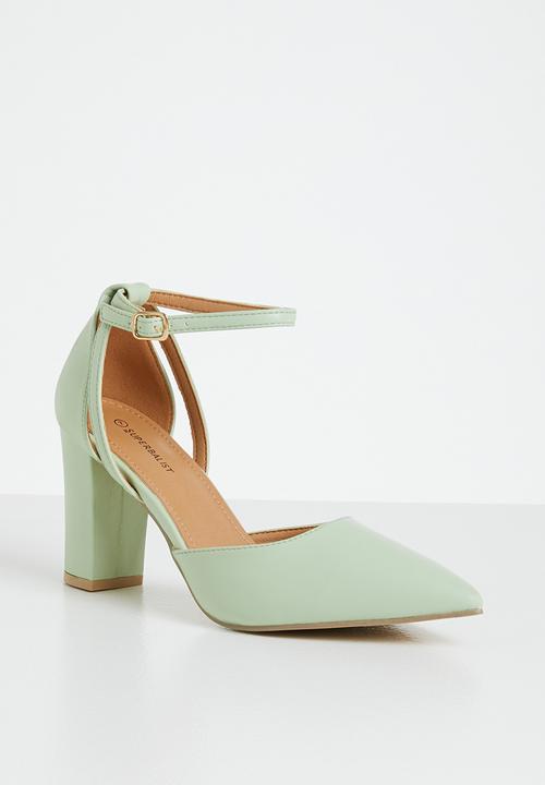 Superbalist - Azaria anklestrap block heel - sage