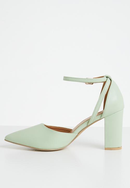 Superbalist - Azaria anklestrap block heel - sage