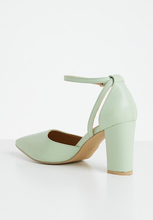Superbalist - Azaria anklestrap block heel - sage