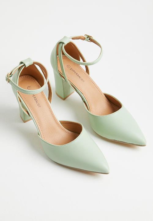 Superbalist - Azaria anklestrap block heel - sage