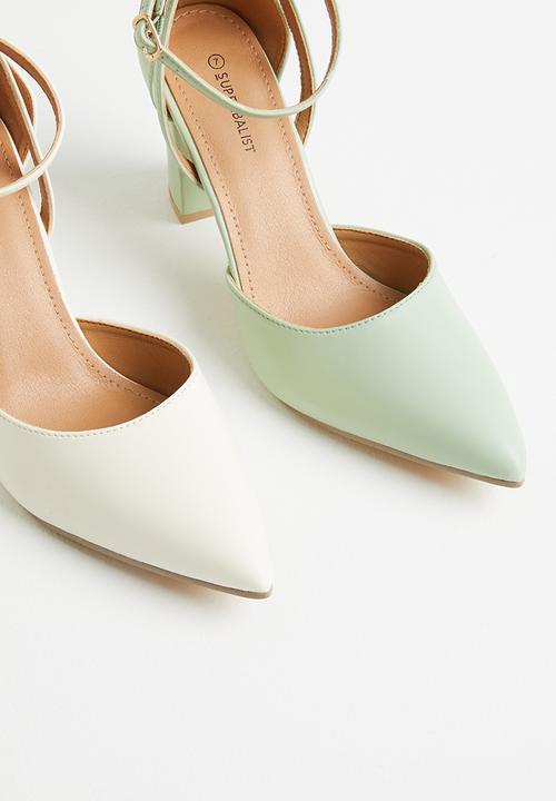 Superbalist - Azaria anklestrap block heel - sage