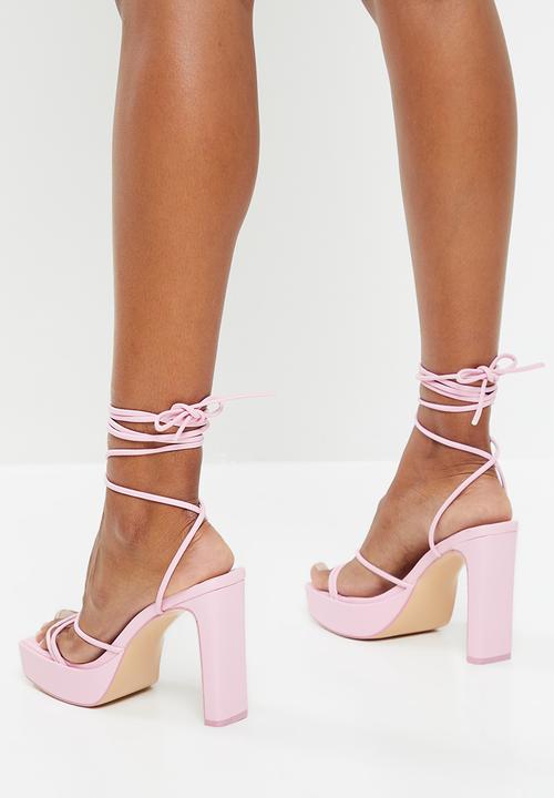 Public Desire - Bring it block heel - pink 
