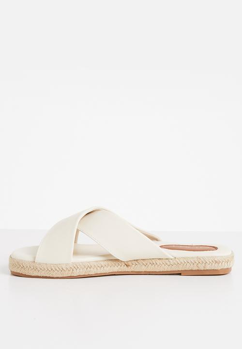 edit - Robyn espadrille mule - off white