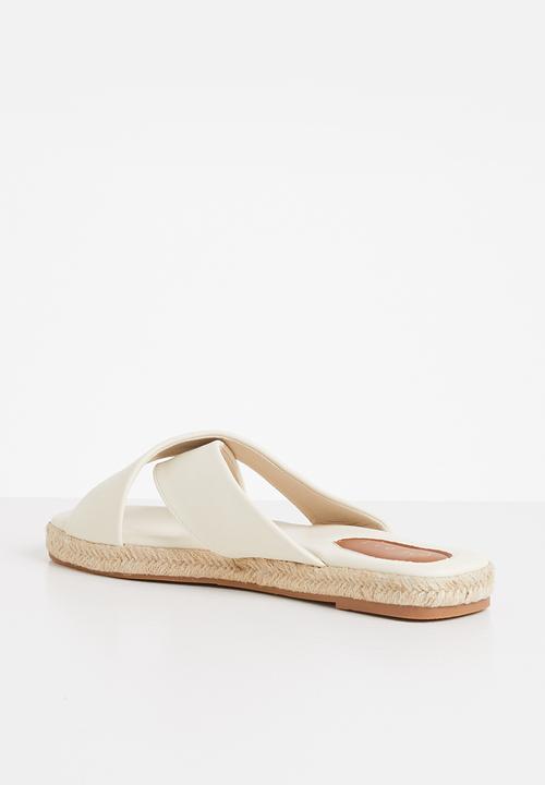 edit - Robyn espadrille mule - off white