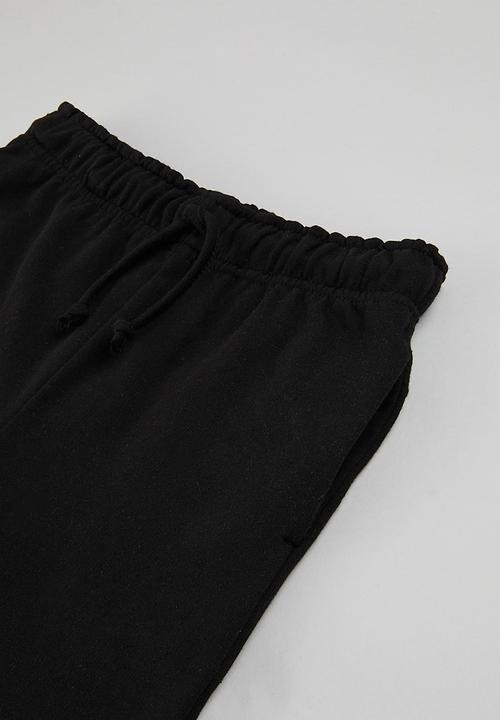 Superbalist - Sleeveless tee & sweat short set - white & black