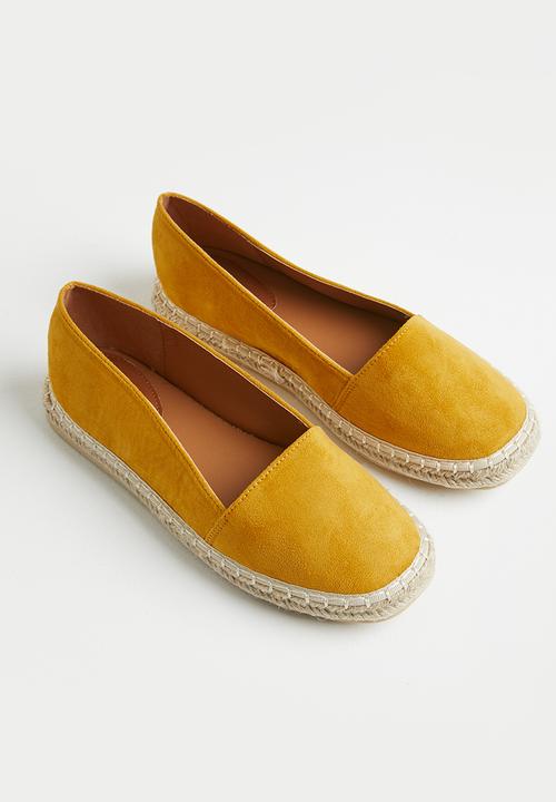 edit - Tanya espadrille slip on - mustard