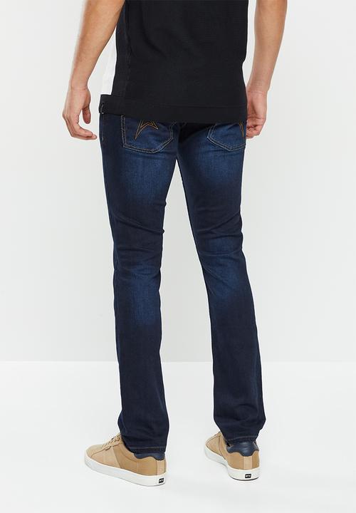 SOVIET - M mustang 3 mens slim leg denim#9 - blue/black