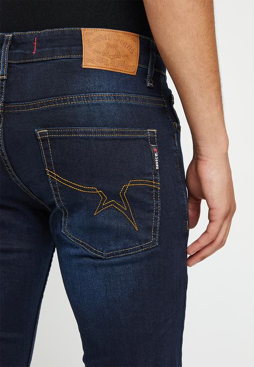 SOVIET - M mustang 3 mens slim leg denim#9 - blue/black